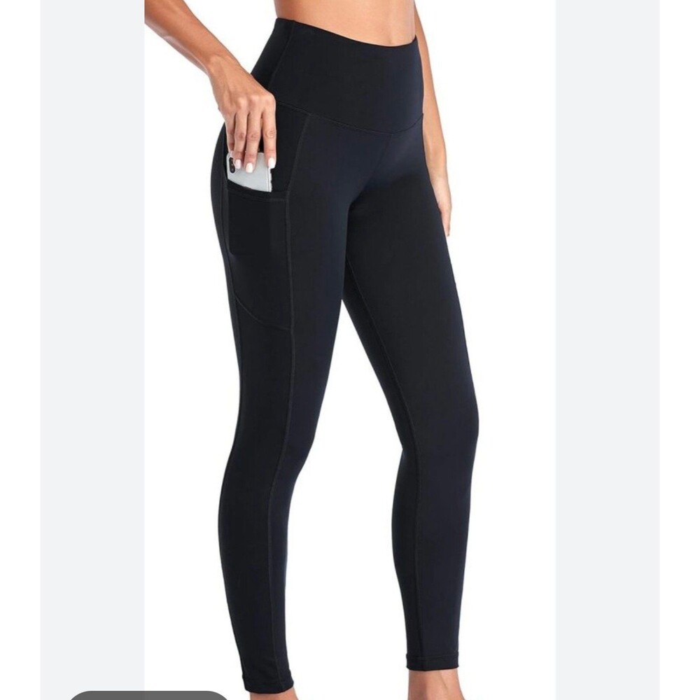 Oalka Women’s Leggings Black Size S New Without Tag